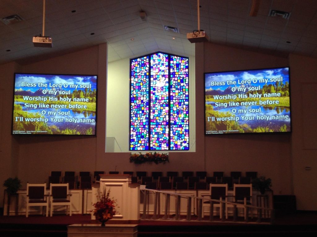 Church Projector System Meridian Baptist Church Jackson, TN Dill Audio